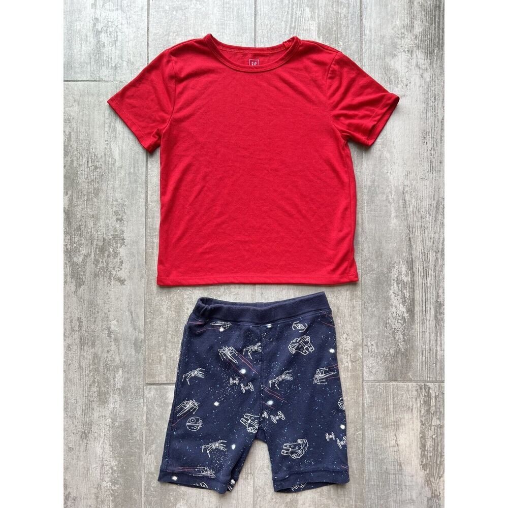 Gap Kids x Star Wars Boys 2 Piece Pajama Set Pjs Sleep Lounge Squadron Falcon 6